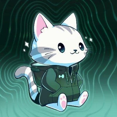Hypurr Cat in original green hoodie character artwork